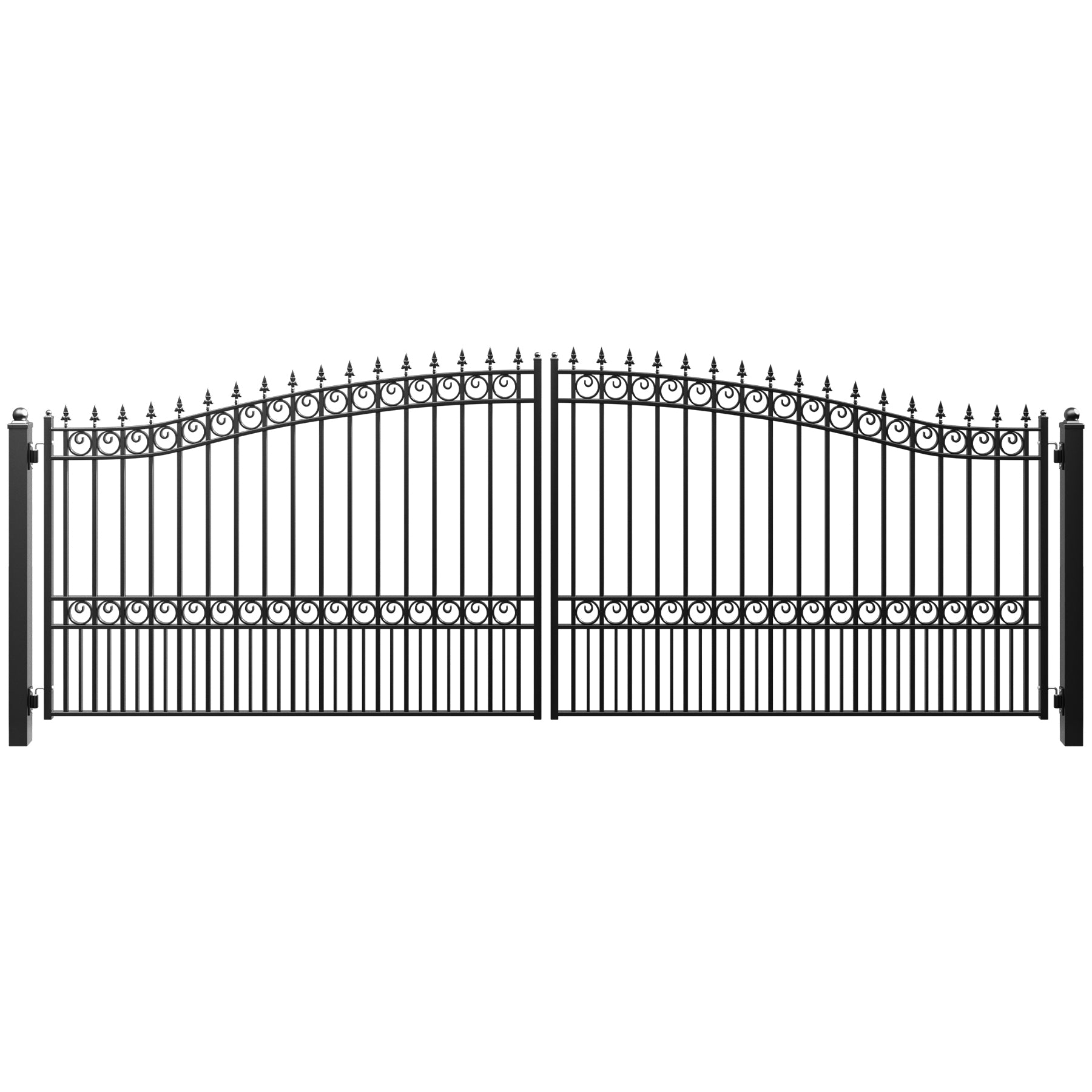 ZUMI Broadway Style Dual Swing Driveway Gates