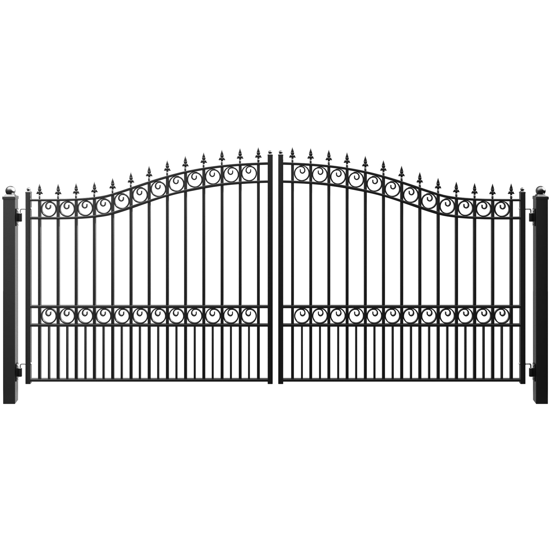 ZUMI Broadway Style Dual Swing Driveway Gates