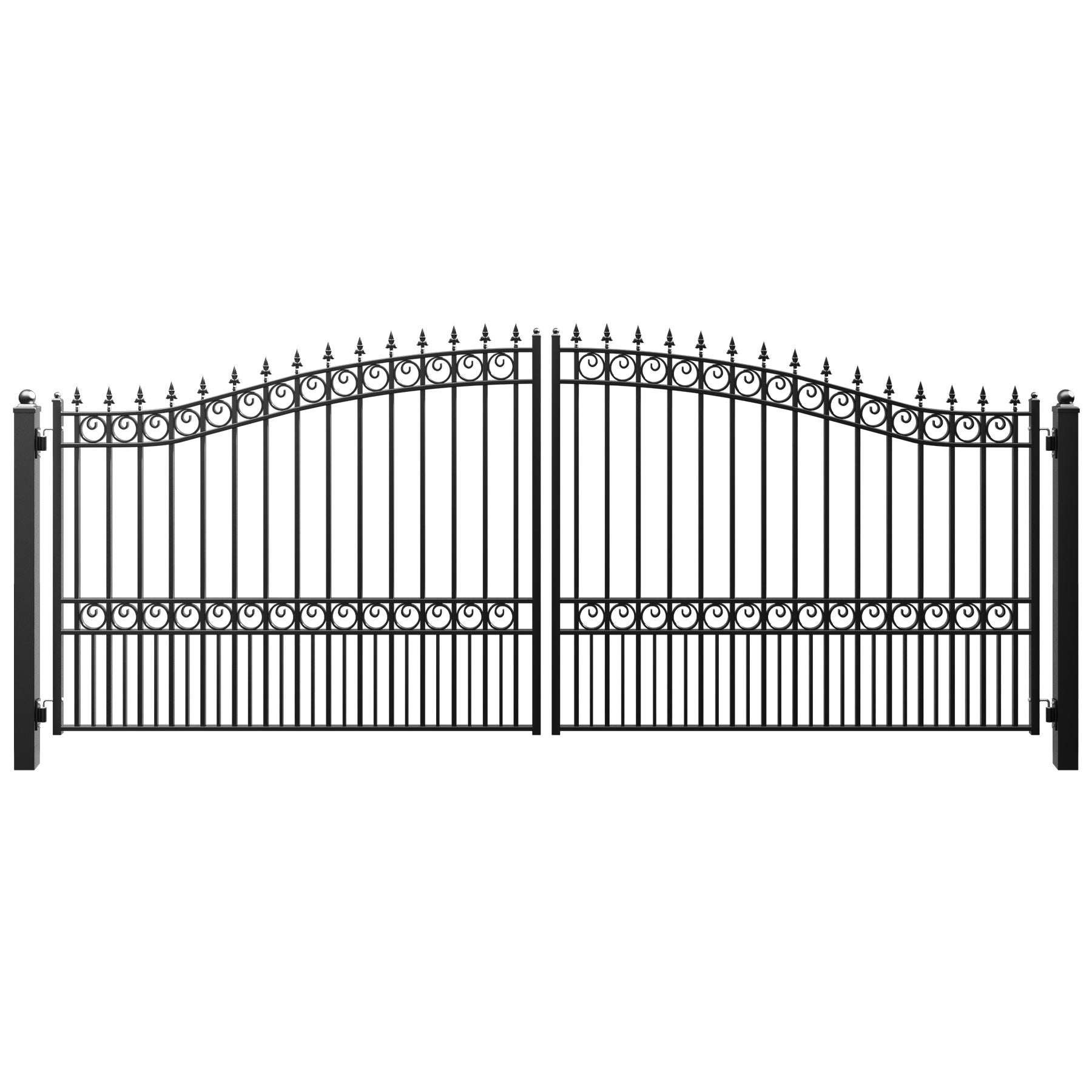 ZUMI Broadway Style Dual Swing Driveway Gates