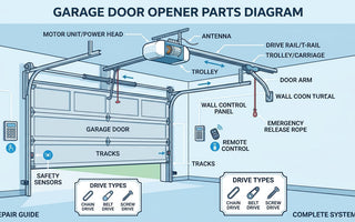 Garage Door Opener Parts Diagram & List (Beginner Guide)