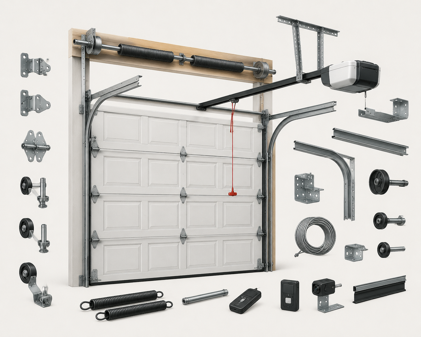 What Are the Parts for a Garage Door?