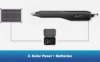 how to change solar gate opener battery