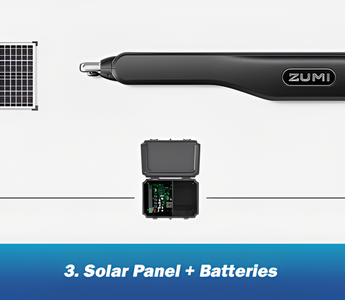 how to change solar gate opener battery