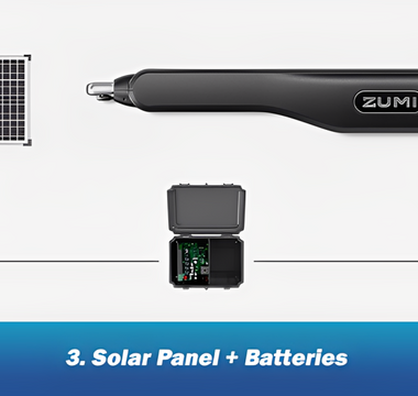 how to change solar gate opener battery