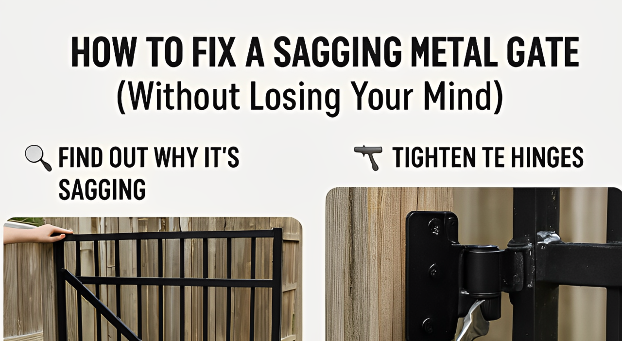 Fix Gate 5 Ways to Fix a Sagging Metal Gate – ZUMI