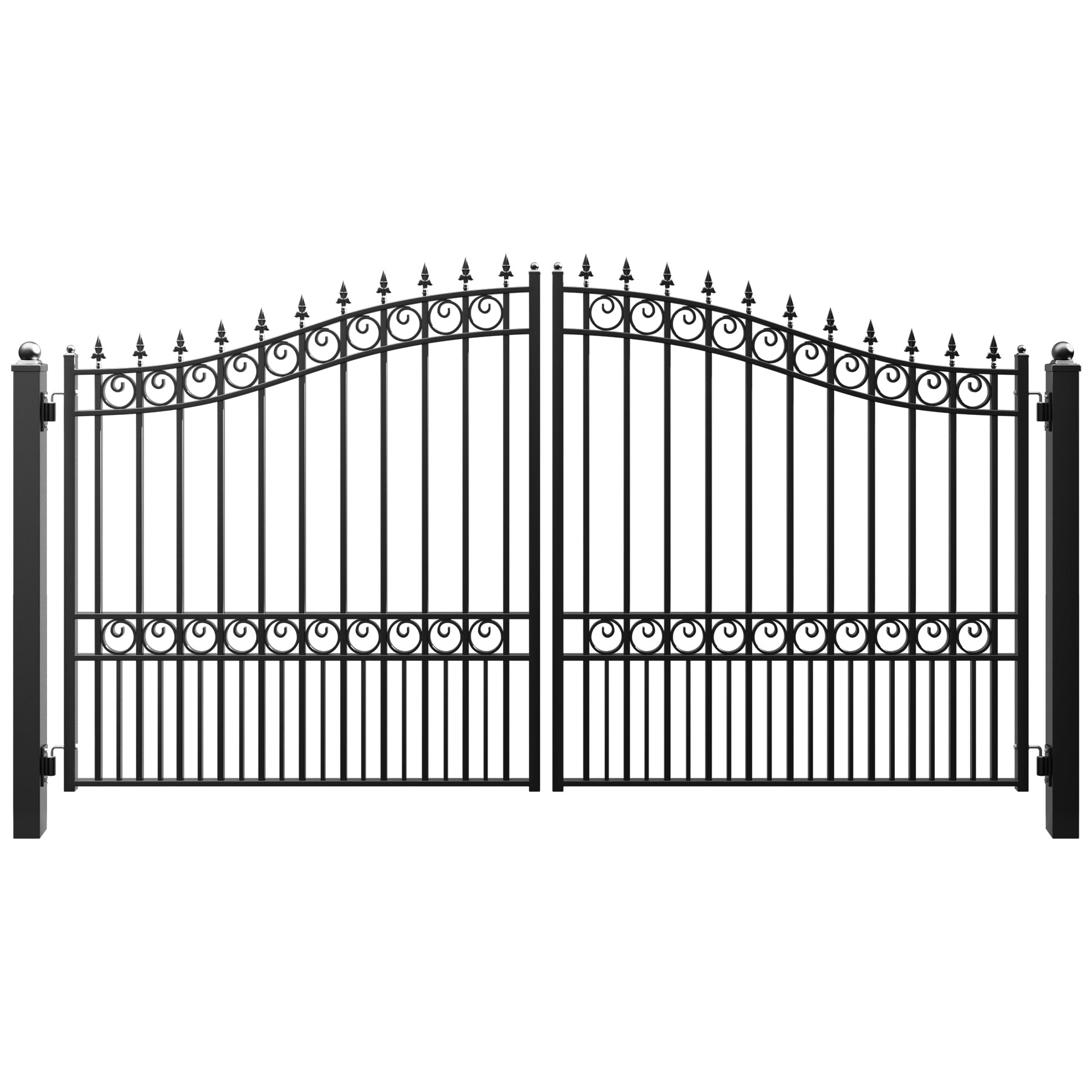 ZUMI Broadway Style Dual Swing Driveway Gates