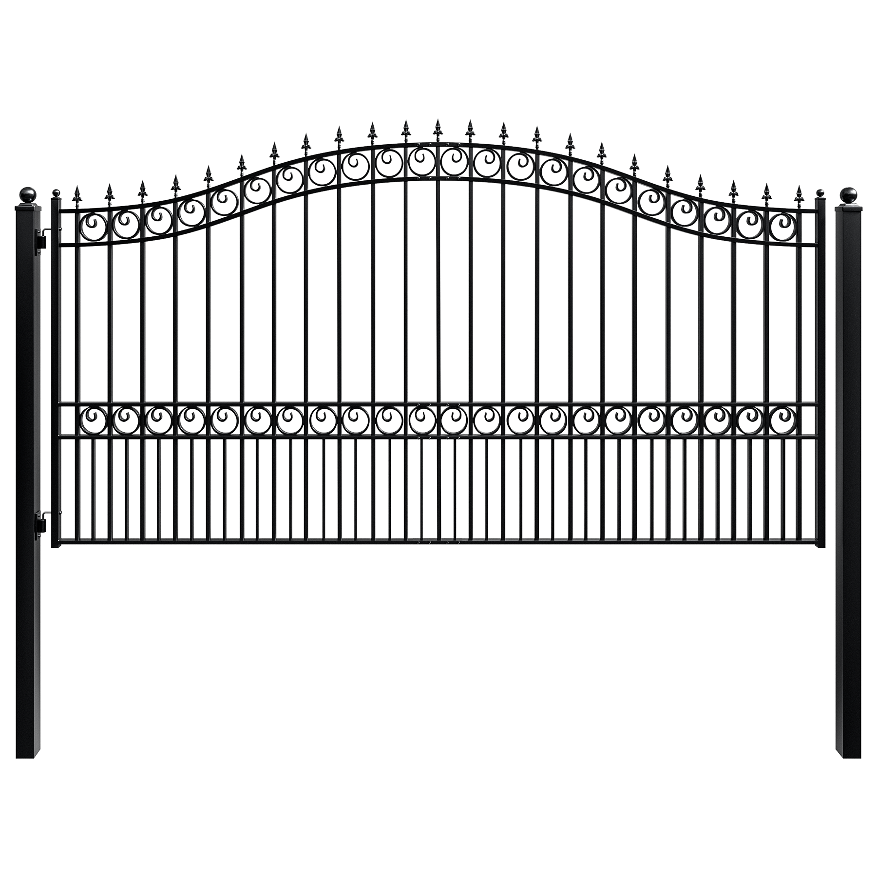 ZUMI Broadway Style Single Swing Driveway Gate