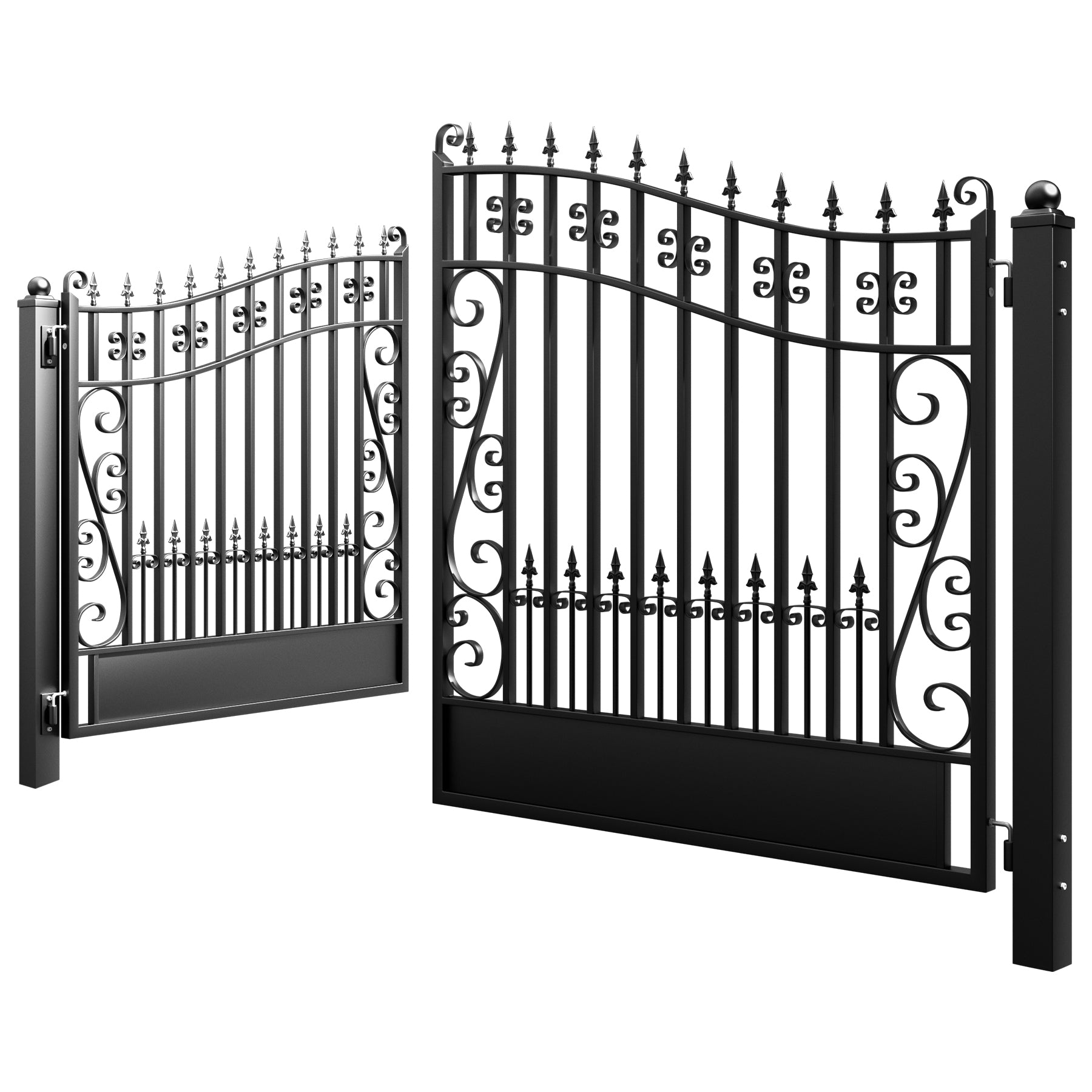 ZUMI Greenwich Style Dual Swing Driveway Gates